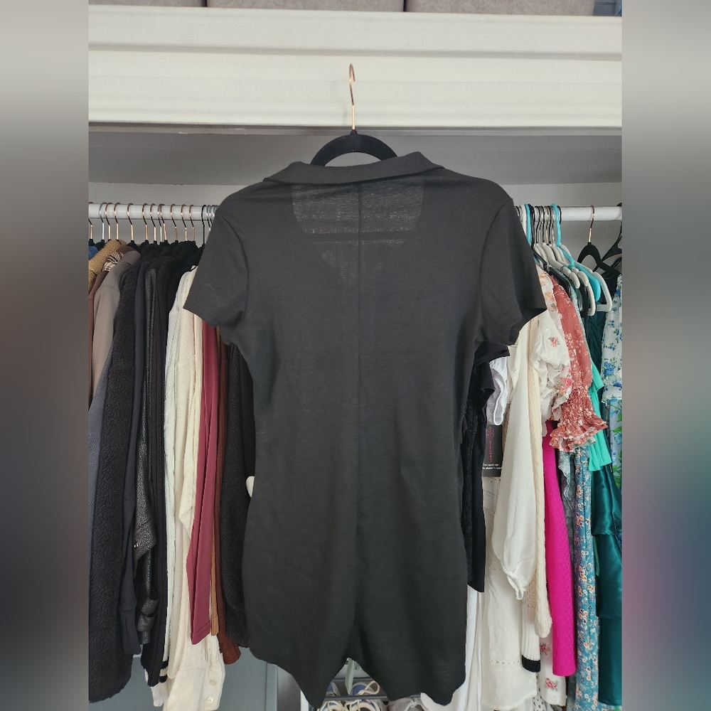 NEVER WORN Black Button-Up Women's Romper - Picture 4 of 5